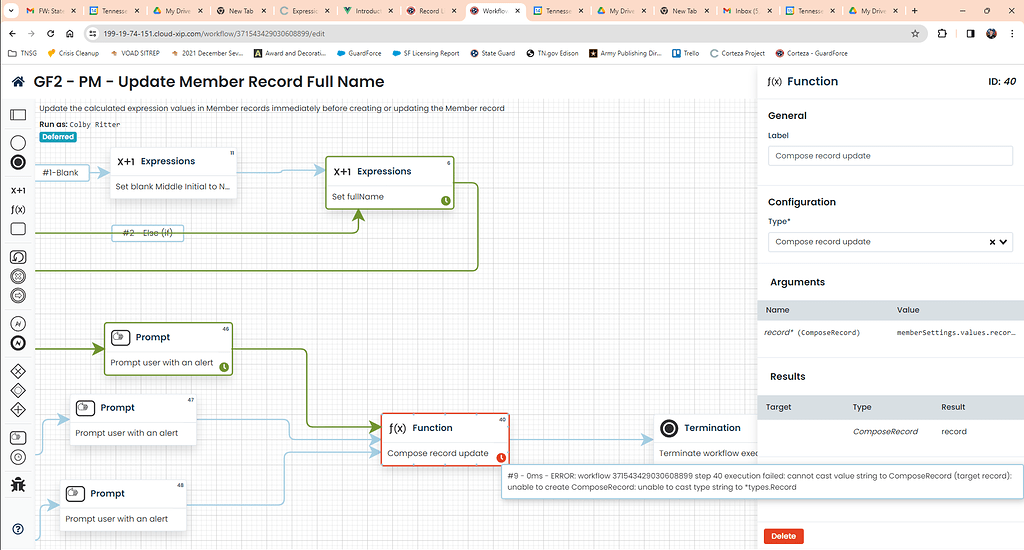Workflow - Record Update - Workflows - Corteza