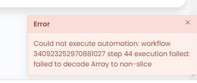 Array Error